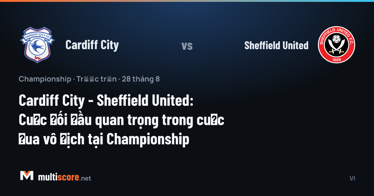 Cardiff City ve Sheffield United oyuncuları Championship maçı için sahada