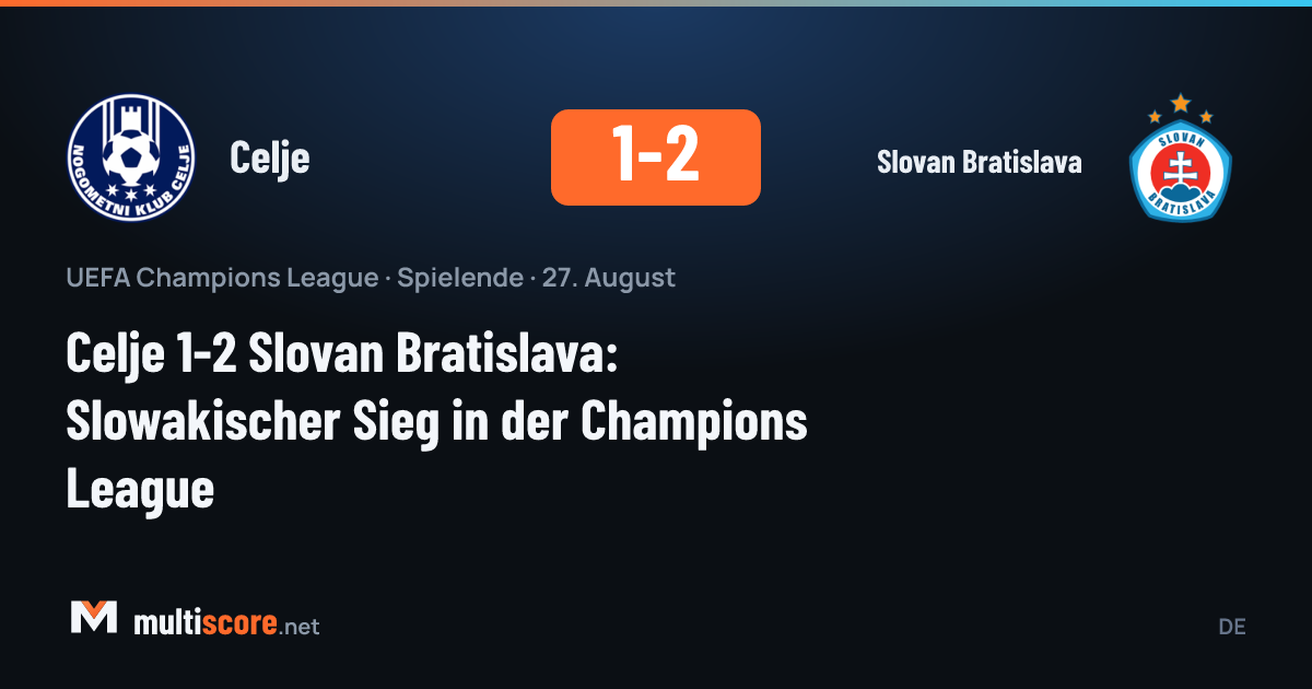Celje - Slovan Bratislava