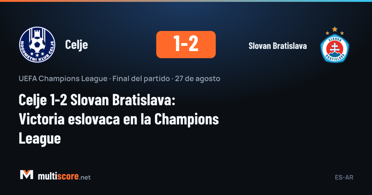 Celje - Slovan Bratislava