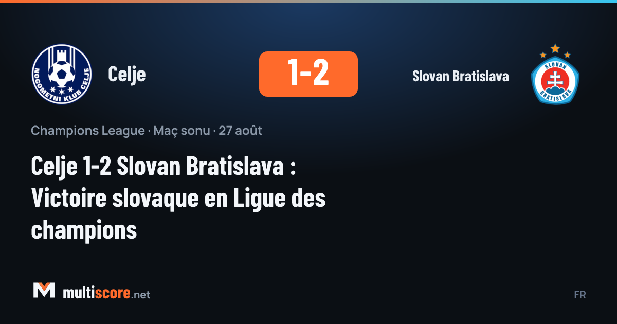 Celje - Slovan Bratislava