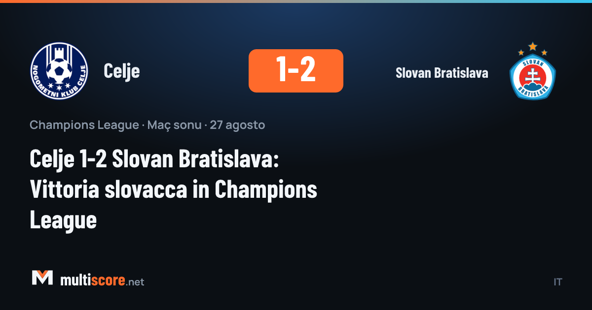 Celje - Slovan Bratislava