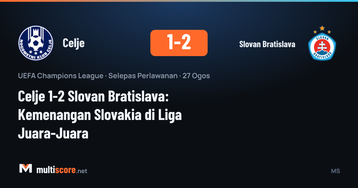 Celje - Slovan Bratislava