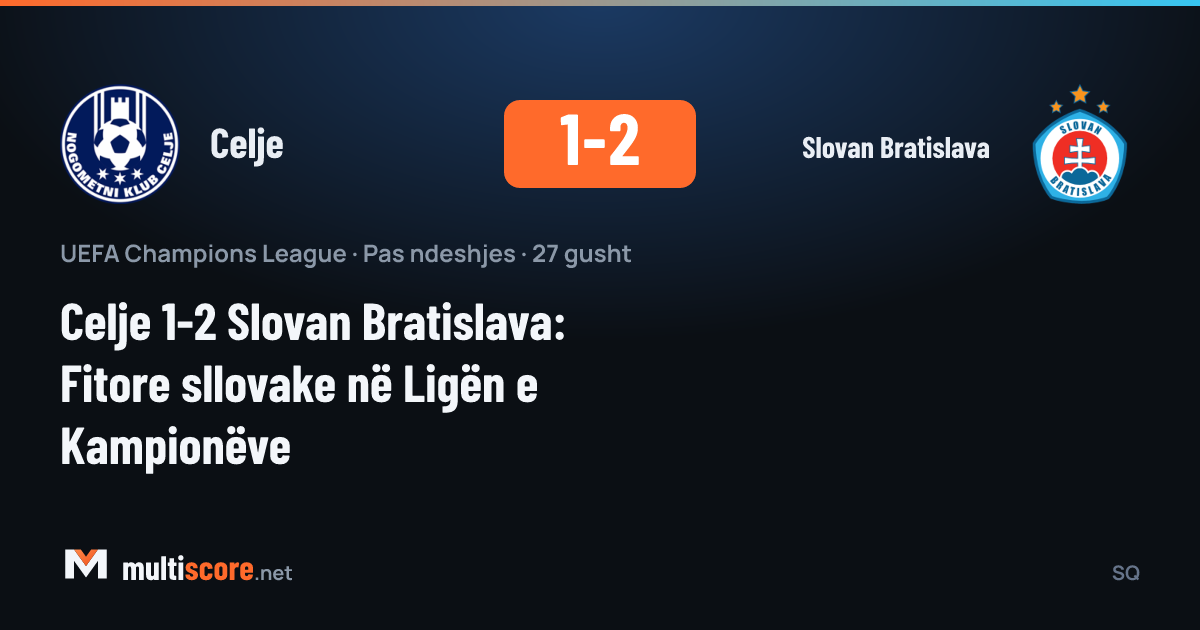Celje - Slovan Bratislava