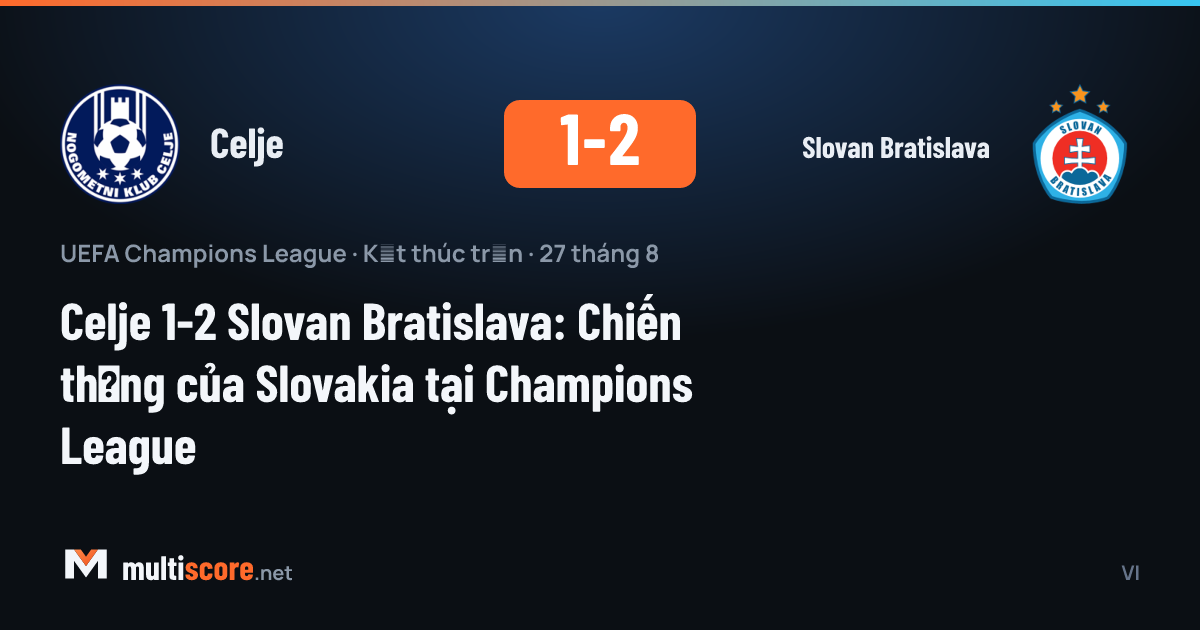 Celje - Slovan Bratislava