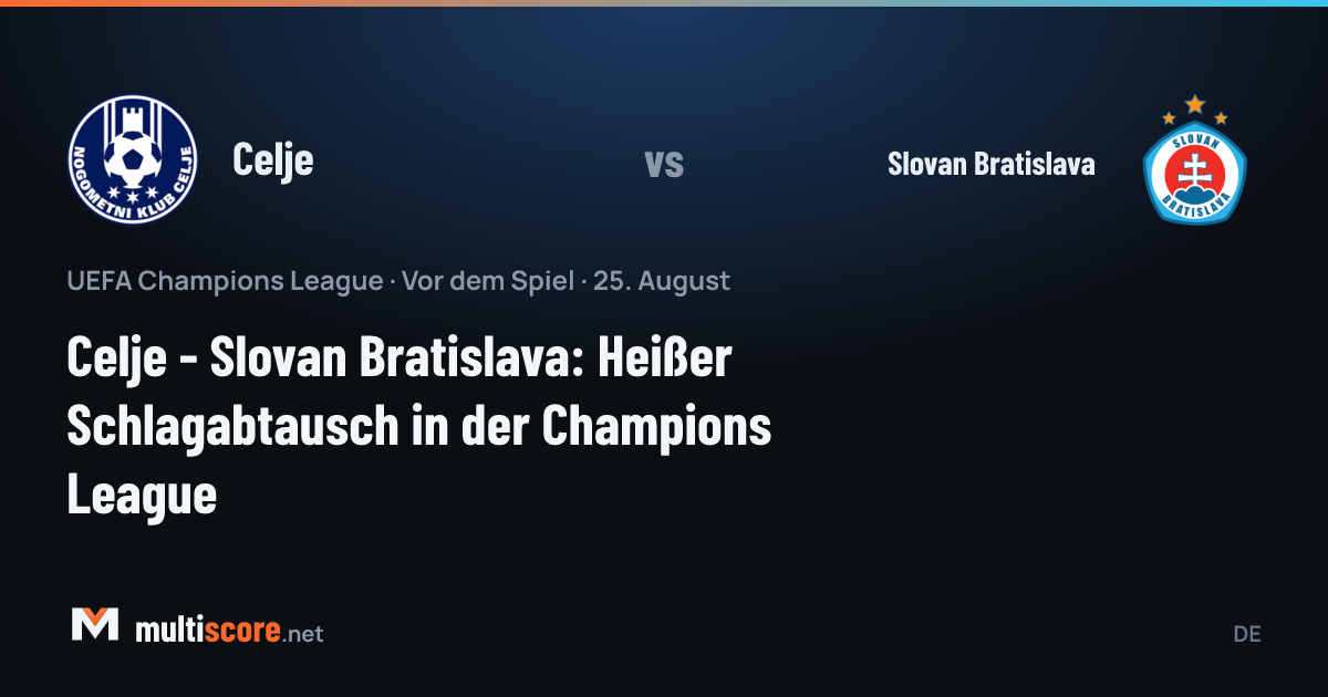 Celje - Slovan Bratislava