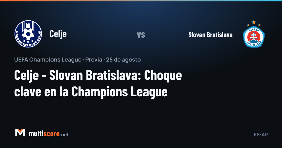 Celje - Slovan Bratislava