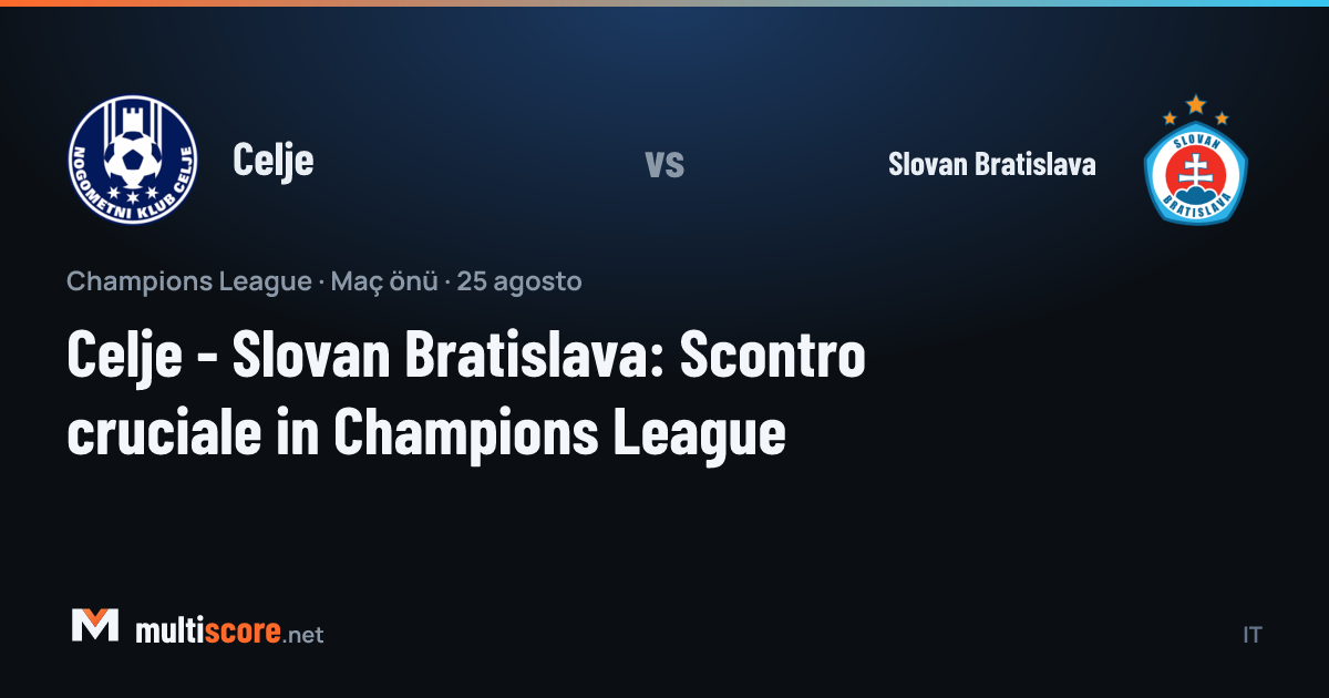 Celje - Slovan Bratislava