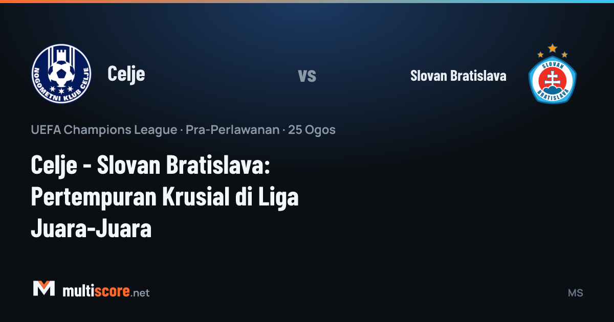 Celje - Slovan Bratislava
