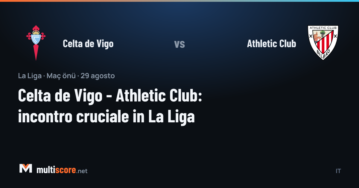 Celta de Vigo - Athletic Club La Liga maç öncesi