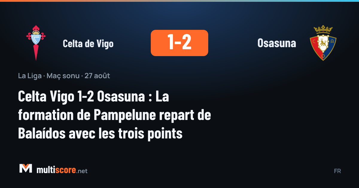 Celta Vigo - Osasuna La Liga maçından bir görüntü