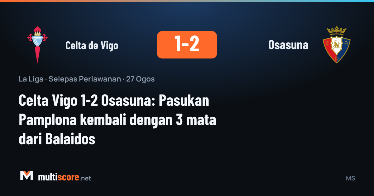 Celta Vigo - Osasuna La Liga maçından bir görüntü