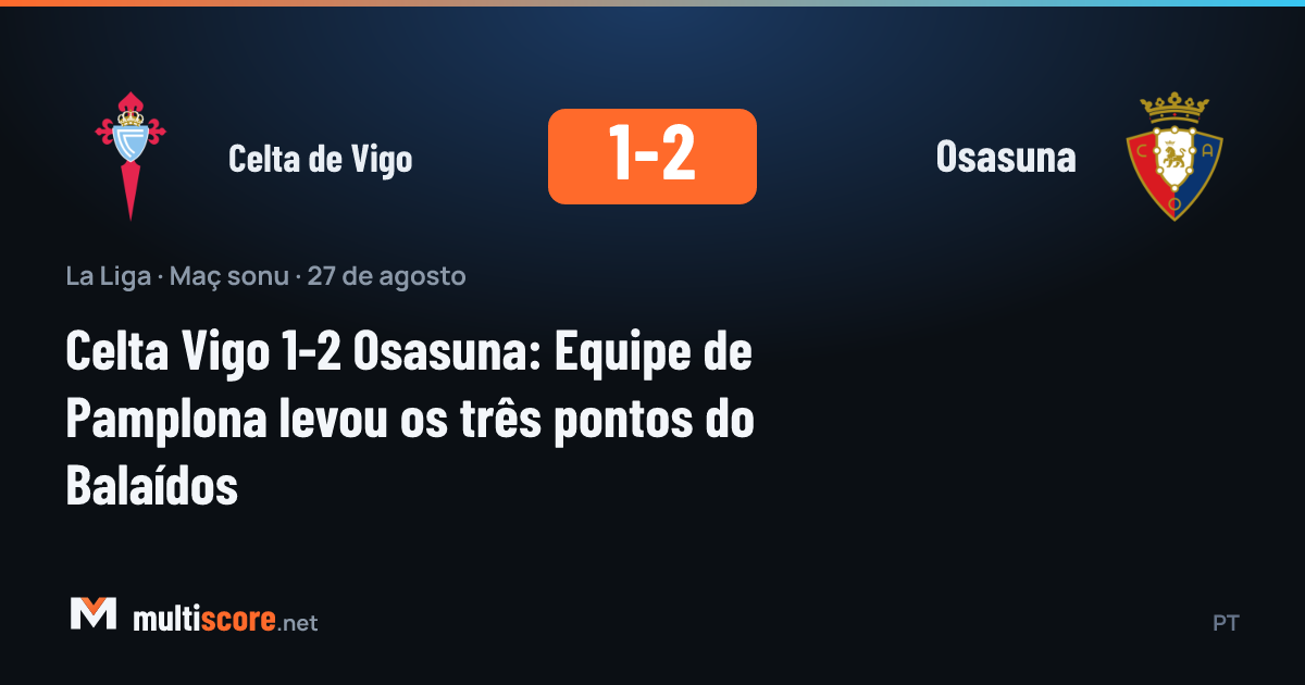 Celta Vigo - Osasuna La Liga maçından bir görüntü