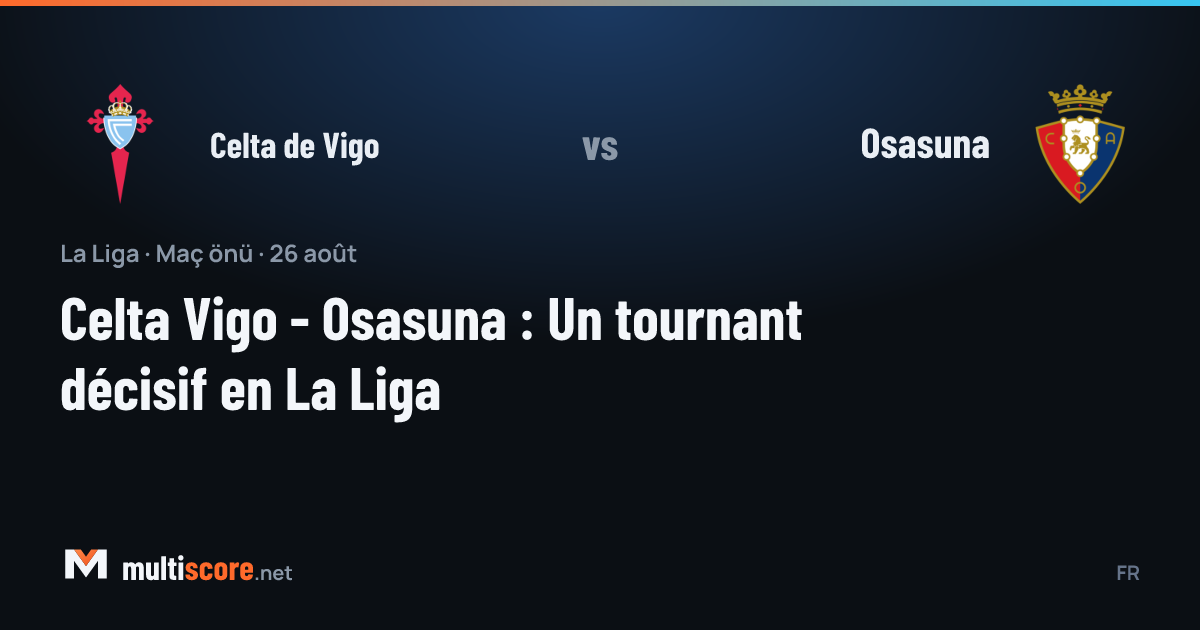 Celta Vigo ve Osasuna oyuncuları La Liga maçında mücadele ederken