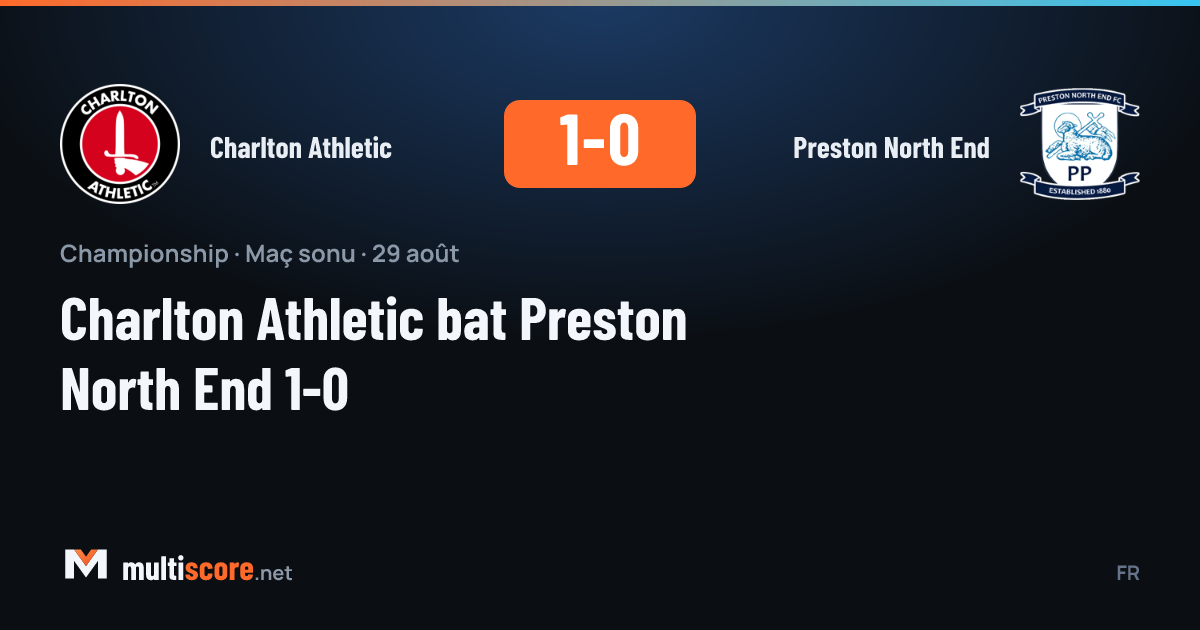 Charlton Athletic - Preston North End Championship maçı