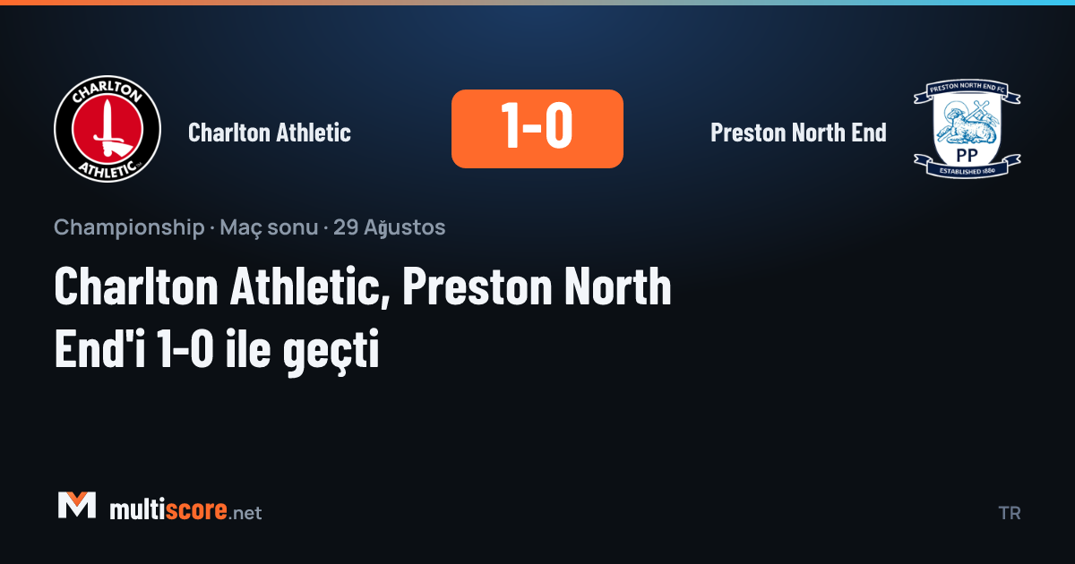 Charlton Athletic - Preston North End Championship maçı