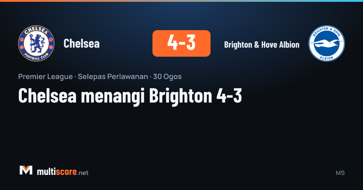 Chelsea - Brighton & Hove Albion Premier League maçı