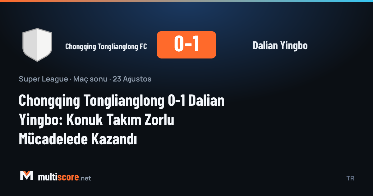 Chongqing Tonglianglong - Dalian Yingbo maçından bir kare
