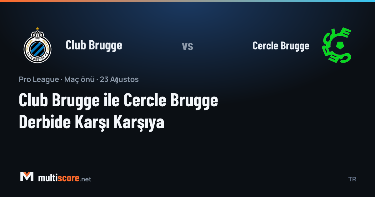 Club Brugge ve Cercle Brugge formalarıyla derbi maç önü