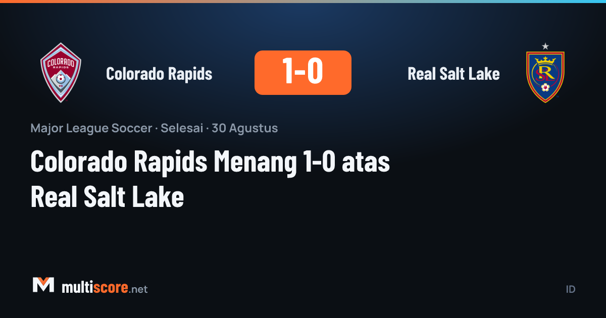 Colorado Rapids - Real Salt Lake maçından bir görüntü