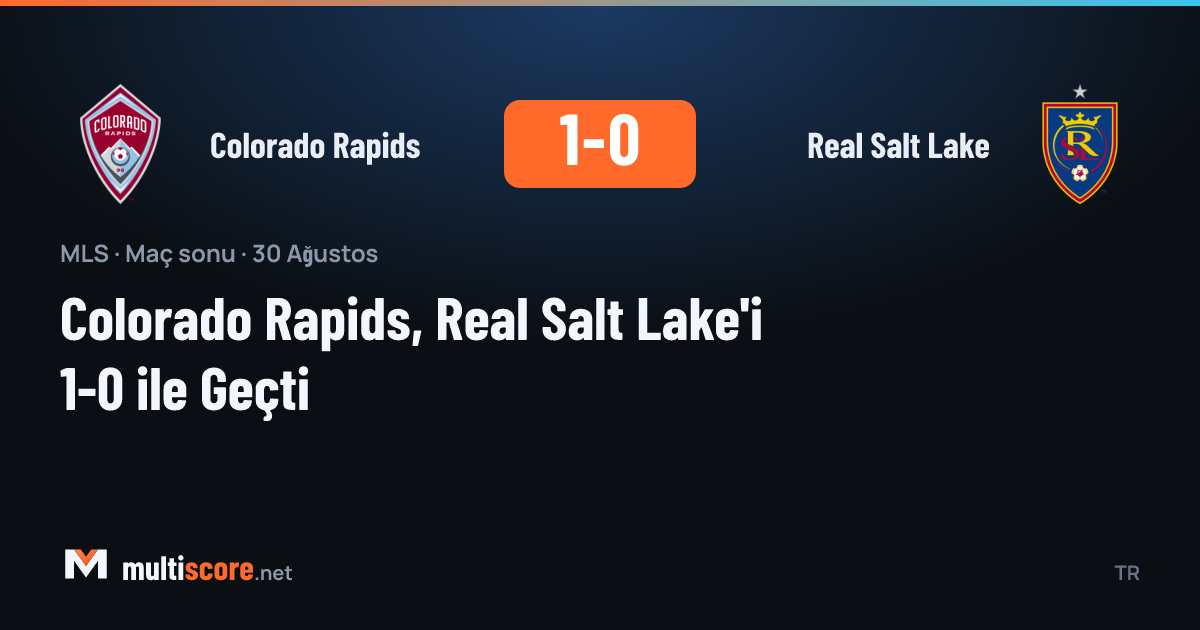 Colorado Rapids - Real Salt Lake maçından bir görüntü