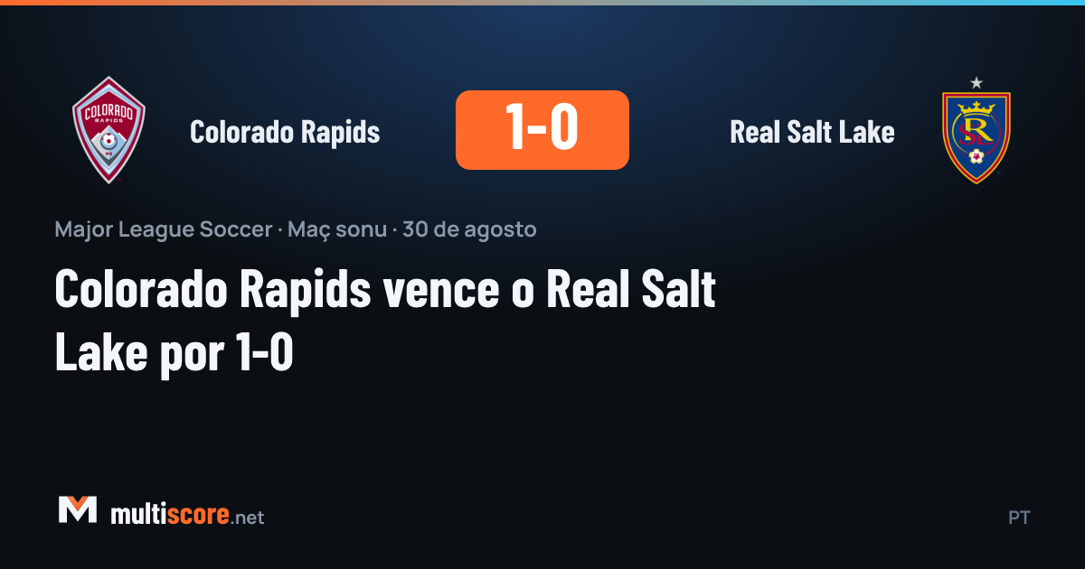 Colorado Rapids - Real Salt Lake maçından bir görüntü