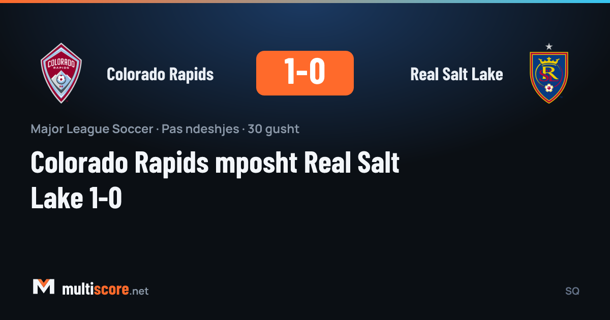 Colorado Rapids - Real Salt Lake maçından bir görüntü