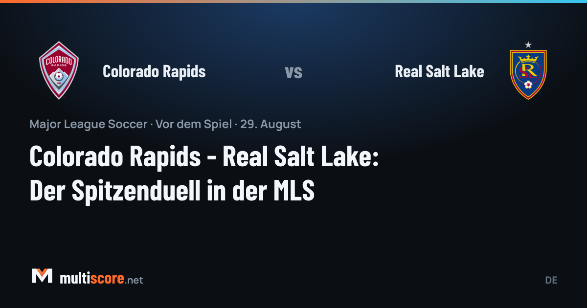Colorado Rapids ve Real Salt Lake oyuncuları MLS maçında mücadele ederken