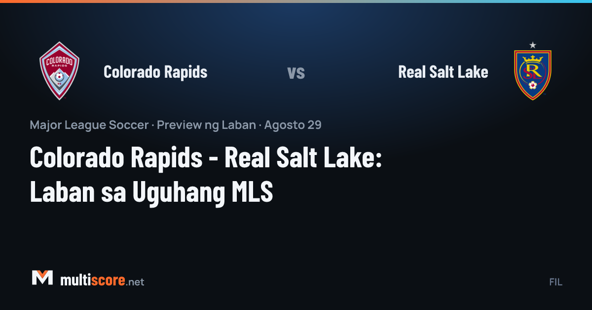 Colorado Rapids ve Real Salt Lake oyuncuları MLS maçında mücadele ederken
