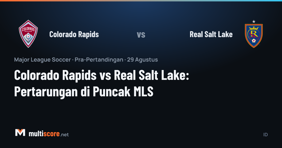 Colorado Rapids ve Real Salt Lake oyuncuları MLS maçında mücadele ederken