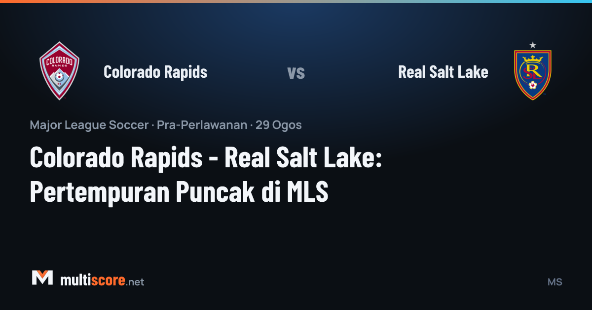 Colorado Rapids ve Real Salt Lake oyuncuları MLS maçında mücadele ederken