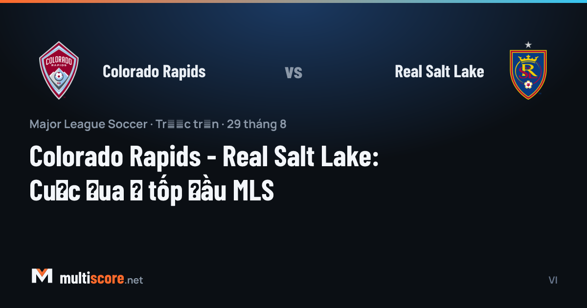 Colorado Rapids ve Real Salt Lake oyuncuları MLS maçında mücadele ederken