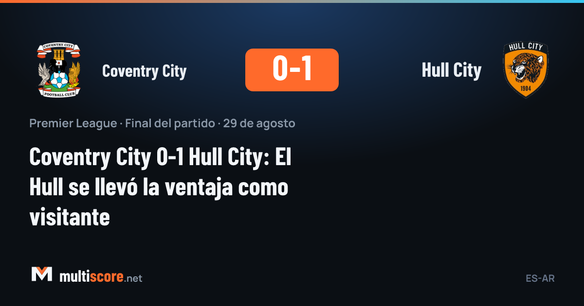 Coventry City Hull City Premier League maçı