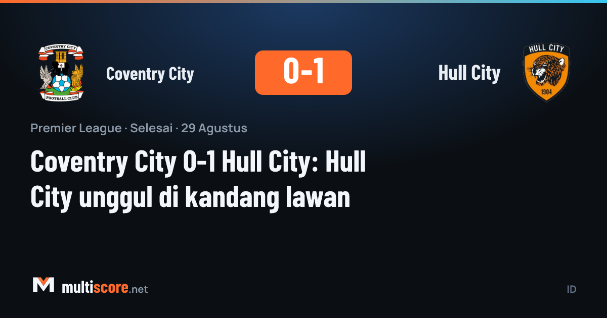Coventry City Hull City Premier League maçı