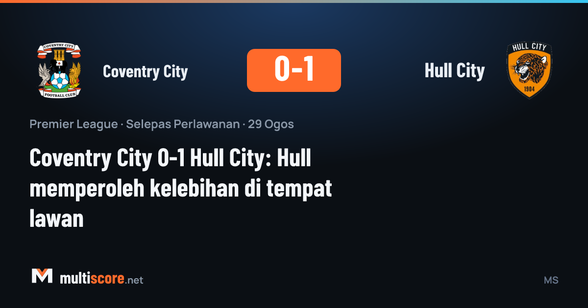 Coventry City Hull City Premier League maçı