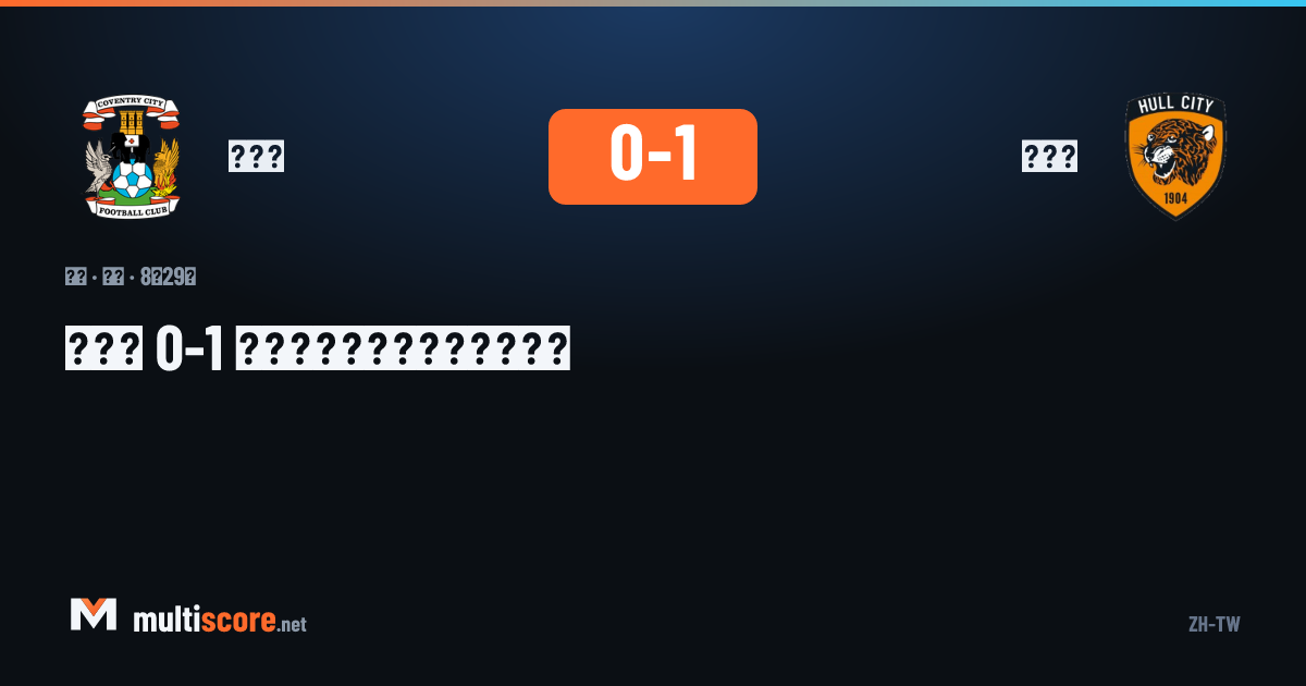 Coventry City Hull City Premier League maçı