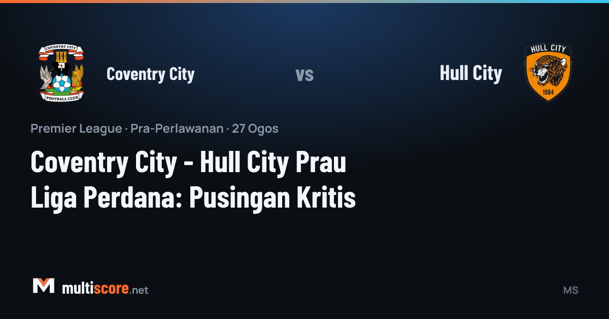 Coventry City - Hull City