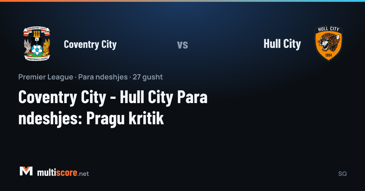 Coventry City - Hull City