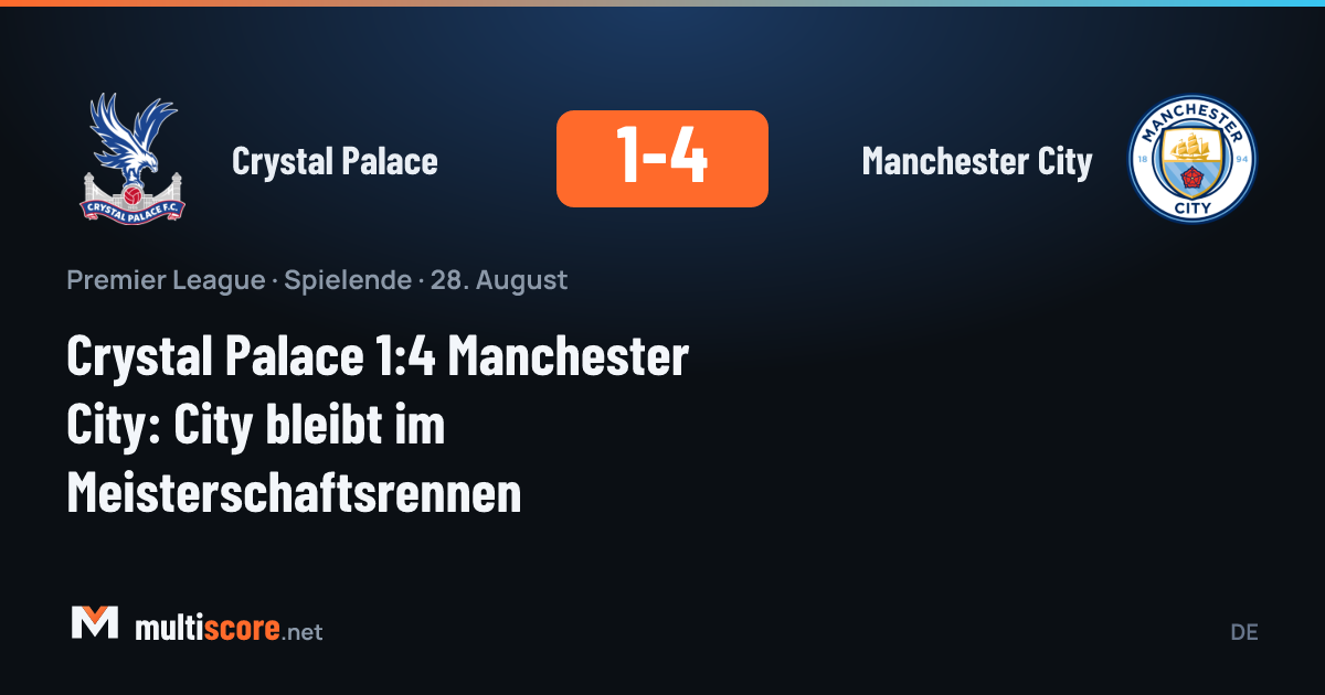Crystal Palace ve Manchester City oyuncuları Premier League maçında mücadele ediyor