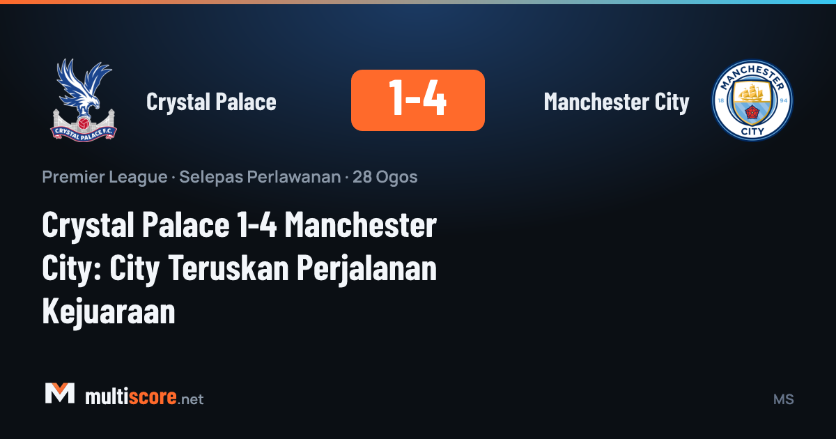 Crystal Palace ve Manchester City oyuncuları Premier League maçında mücadele ediyor