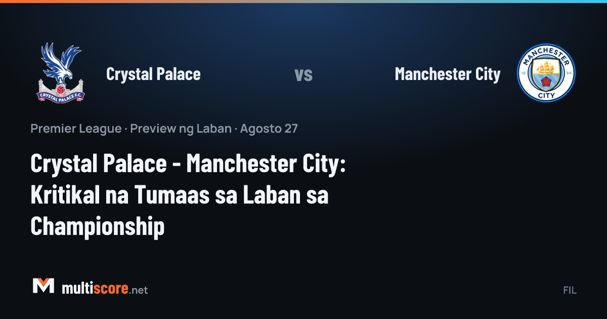 Crystal Palace ve Manchester City oyuncuları Premier League maçı için Selhurst Park'ta karşı karşıya