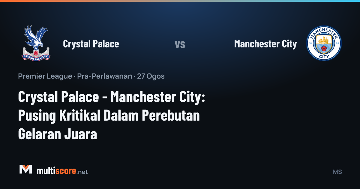 Crystal Palace ve Manchester City oyuncuları Premier League maçı için Selhurst Park'ta karşı karşıya