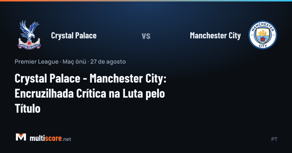 Crystal Palace ve Manchester City oyuncuları Premier League maçı için Selhurst Park'ta karşı karşıya