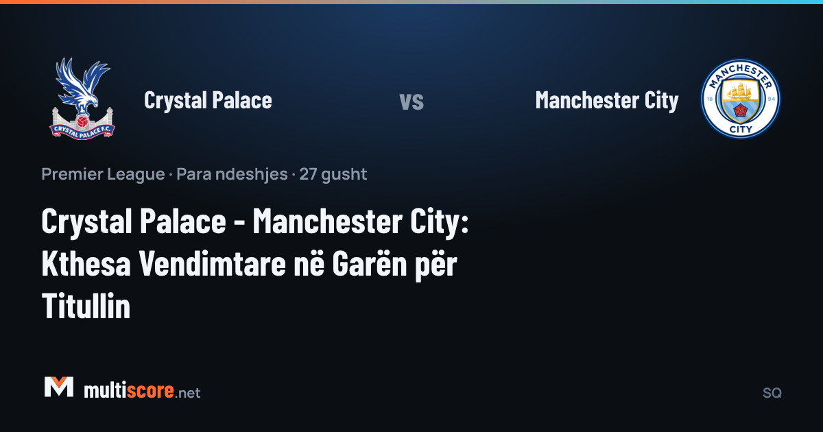 Crystal Palace ve Manchester City oyuncuları Premier League maçı için Selhurst Park'ta karşı karşıya