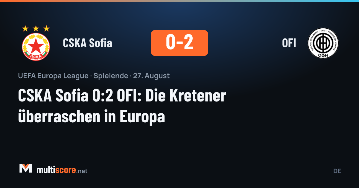 CSKA Sofia ve OFI oyuncularının mücadelesi