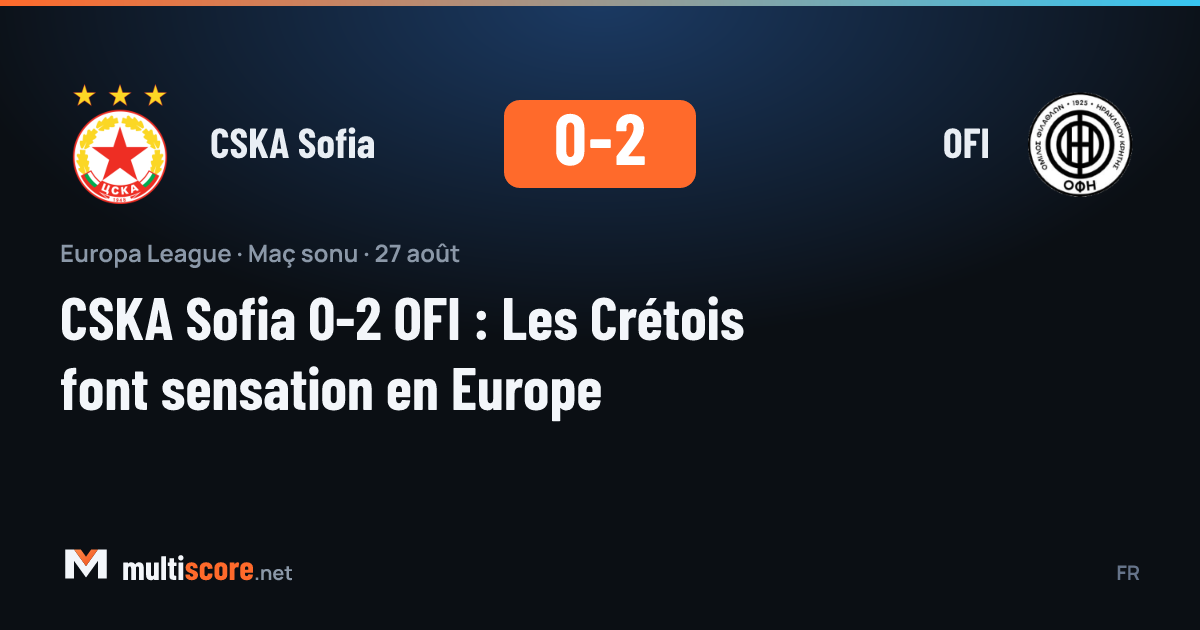 CSKA Sofia ve OFI oyuncularının mücadelesi