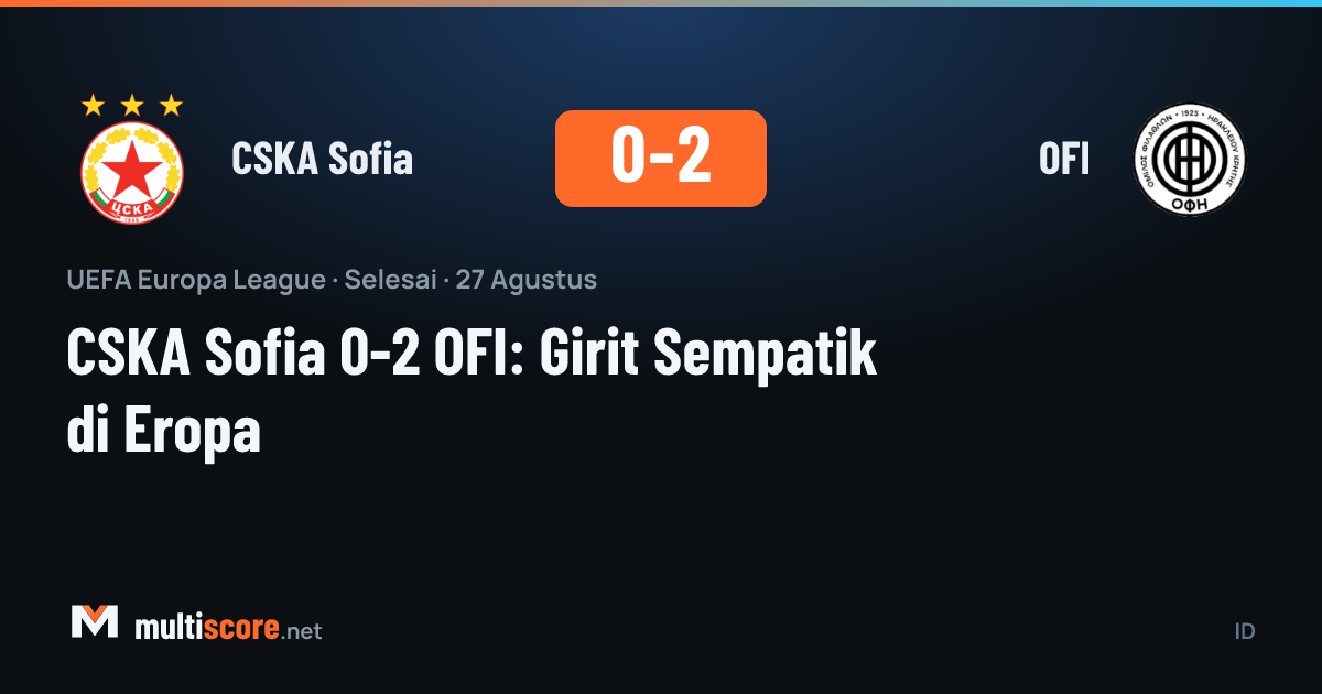 CSKA Sofia ve OFI oyuncularının mücadelesi