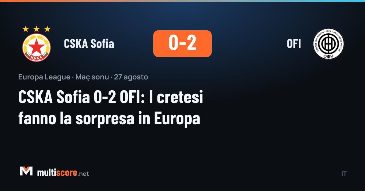 CSKA Sofia ve OFI oyuncularının mücadelesi
