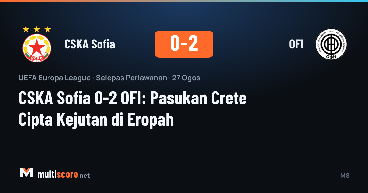 CSKA Sofia ve OFI oyuncularının mücadelesi