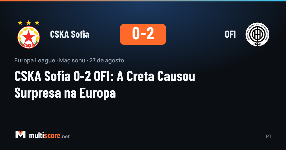 CSKA Sofia ve OFI oyuncularının mücadelesi