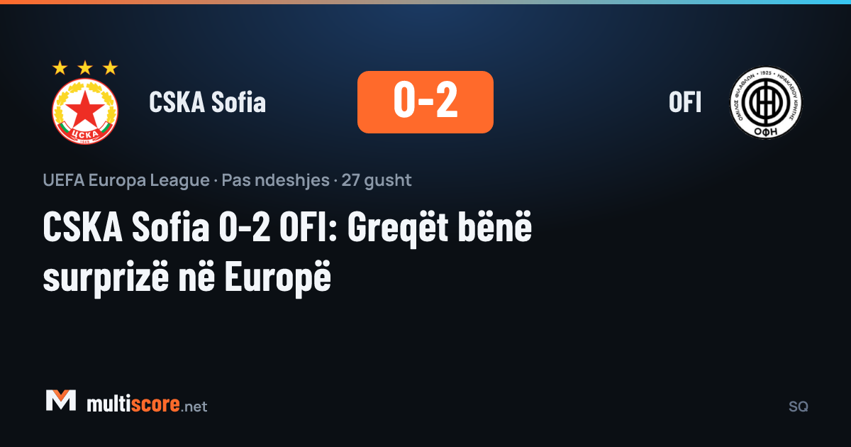 CSKA Sofia ve OFI oyuncularının mücadelesi